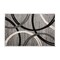 World Rug Gallery Modern Wavy Circles Design 2' x 3' Gray 377GRAY2X3 - alternate 2